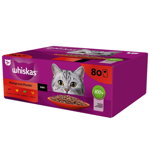 Pliculete Whiskas amestec in sos pentru pisici 80x85g, Whiskas