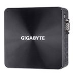 Calculator Barebone Gigabyte BRIX s GB-BRi3H-10110 (rev. 1.0) - Ultra Compact PC Kit, Procesor Intel Core i3-10110U, 2 cores, 2.1 GHz up to 4.1GHz, 4MB, fara memorie RAM, fara stocare, Intel UHD Graphics 620, No OS (Negru), GIGABYTE