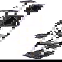 Ansamblu de joaca pentru pisici XXL, Gri, H 165 cm, 