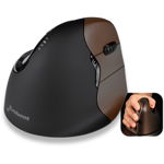 Mouse Evoluent Vertical Mouse 4 Small VM4SW, Optic, USB, Wireless, 2800 DPI, 7 butoane, Negru-Maro, Evoluent