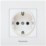 Priza schuko Karre Plus alb , Panasonic