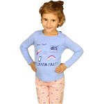 Pijama turquoise Pijama Party pentru fetita - cod 33665, 
