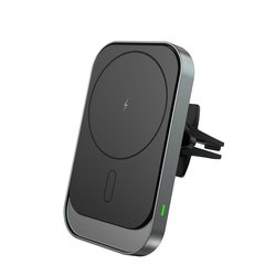 Tech-Protect USB-A + USB-C Cables Included MagSafe inductive charger for air vent 15W Negru