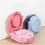 Toaleta/olita portabila pentru copii, cu capac, tip geamantan, Tenq RS