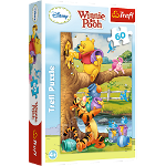 Puzzle Trefl Disney Winnie the Pooh, O mica atentie 60 piese, Trefl