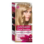 Vopsea de par permanenta Garnier Color Sensation 8.0 Blond Deschis Luminos, cu amoniac 110 ml