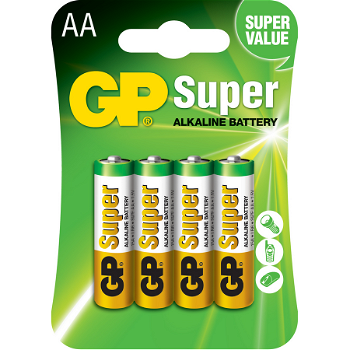 GP Batteries Alkaline 4x AA LR6 blister