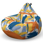 Fotoliu Puf Bean Bag tip Lounge, Abstract Retro, Updeco