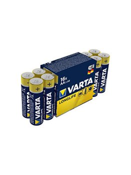 Baterii Alcaline VARTA Longlife AA, Folie 16 buc