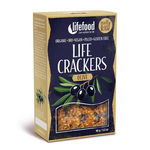 LifeCrackers cu masline raw Bio, 90g, Lifefood, Lifefood