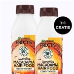 PROMO!Fructis Balsam de par Macadamia Hair Food 350 ml Smoothing 1+1 GRATIS, Fructis