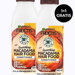 PROMO!Fructis Balsam de par Macadamia Hair Food 350 ml Smoothing 1+1 GRATIS, Fructis