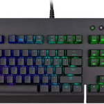 Tastatura mecanica gaming TteSports Level 20 GT RGB Cherry MX Silver, US Layout, Thermaltake