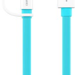 Cablu de date / adaptor Huawei USB Male la microUSB Male + adaptor USB-C Male, 1.5 m, Light Blue