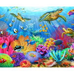 Puzzle Bluebird - Turtle Coral Reef, 1.000 piese (70159), Bluebird