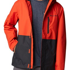 Columbia, Jacheta impermeabila cu gluga pentru drumetii Hikebound™, Portocaliu mandarina/Rosu stins Columbia, Jacheta impermeabila cu gluga pentru drumetii Hikebound™, Portocaliu mandarina/Rosu stins