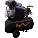 Compresor orizontal Black+Decker 24L 8BAR 160L/min - BD 160/24, Black&Decker