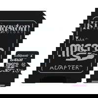 Card MicroSD 64GB, CANVAS Select Plus 10 A1 cu Adaptor - Kingston, Kingston