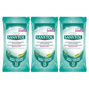 
Set 3 x Servetele Umede Dezinfectante Multisuprafete Sanytol
