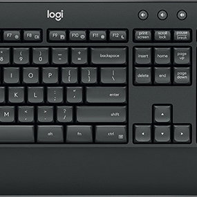 Kit tastatura + mouse Logitech 920-008889, wireless, negru, DE