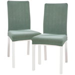 Husă multielastică de scaun 4Home Magic clean verde, 45 - 50 cm, set 2 buc., 4Home
