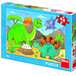 Puzzle Dino Toys Dinozauri prietenosi 48 piese, Dino Toys