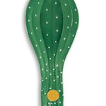 Suport pentru lingura, din ceramica, L26xl10xH2,5 cm, Cactus Verde