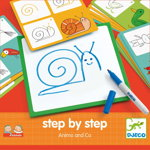 Set creativ Djeco Step By Step Animals, Djeco