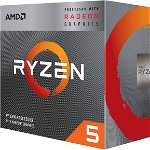 Procesor AMD Ryzen™ 5 3400G, 3.7 GHz cu Radeon™ RX Vega 11 integrata, AMD