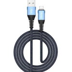 Cablu de date / adaptor Benks D26 Chidian, USB Male la Lightning Male, 1.8 m, Blue