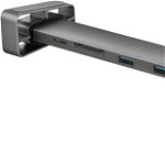 Trust Dalyx Aluminium 10-in-1, 60W, HDMI, LAN, Card reader, 2x USB-C, 4x USB-A, Trust