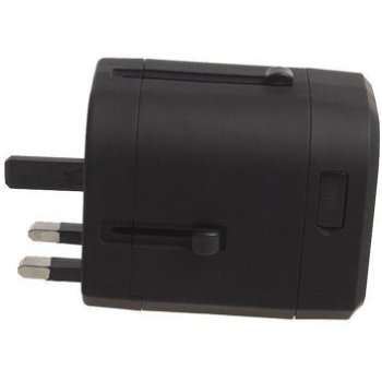 Adaptor priza universal Serioux, 2.5.A, 2 porturi USB, Black