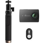 XIAOMI Camera Sport & Outdoor YI 2 4K Action + Selfiestick Si Buton Bluetooth Negru, XIAOMI