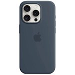 Husa Protectie Spate Apple FineWoven Case MagSafe pentru Apple iPhone 15 Pro (Albastru), Apple