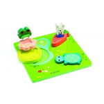 Puzzle relief Djeco 1 2 3 froggy, Omega Events Media