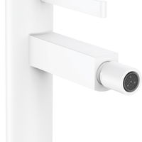 Baterie bideu Hansgrohe Finoris  ventil push-open  alb mat, Hansgrohe
