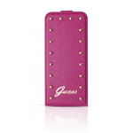 Flip Guess Roz pentru iPhone 5-5S - Colectia Studded, Guess