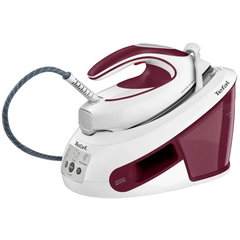 Statie de calcat Tefal Express AirGlide SV8026E0, 2800 W, 1.8L, 6.2 bar, Abur 380 g/min, Talpa Durilium AirGlide, Alb/Rosu Statie de calcat Tefal Express AirGlide SV8026E0, 2800 W, 1.8L, 6.2 bar, Abur 380 g/min, Talpa Durilium AirGlide, Alb/Rosu