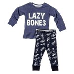 Pijama bumbac copii Lazy Bones, Minoti