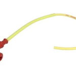 Fisa bujie, unghi: 90°, filet bujie: 10/12/14mm, conexiune: thread, carcasa: cauciuc, spark plug cap colour: red, wire colour: red, coil wire length: 100cm, NGK