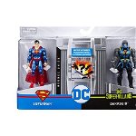 Set 2 figurine articulate Superman si Darkseid cu 6 accesorii, Spin Master, Spin Master