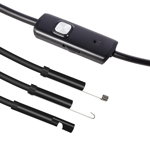 Camera Endoscop Techstar® EN15, Flexibila, IP67, Iluminare LED, MicroUSB, Magnet, Carlig, Oglinda, 1,5m, 