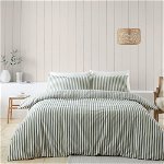 Lenjerie de pat verde din flanelă pentru pat de o persoană 135x200 cm – Catherine Lansfield, Catherine Lansfield
