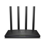 Router wireless Tp-link, Dual-Band, Beamforming, MU-MIMO, 300 + 867 Mbps, 4 antene, Negru, Tp-link