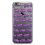 Bjornberry Shell Hybrid iPhone 6/6s - Elefanți violet, 