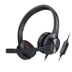 Casti Call Center CREATIVE Labs Chat cu microfon, Conexiune 4 Pin Jack 3.5mm (Negru)