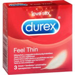 Prezervative Durex Feel Thin, 3 bucati