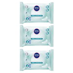 Pachet 3 x Servetele Umede Nivea Baby Pure & Sensitive, 63 Bucati