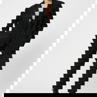 Pantaloni cu croiala dreapta si talie inalta, KOTON Pantaloni cu croiala dreapta si talie inalta, KOTON