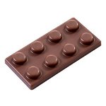 Napolitain Ciocolata 4.5 x 2.3 x H 0.6 cm - Matrita Policarbonat Lego, 20 cavitati